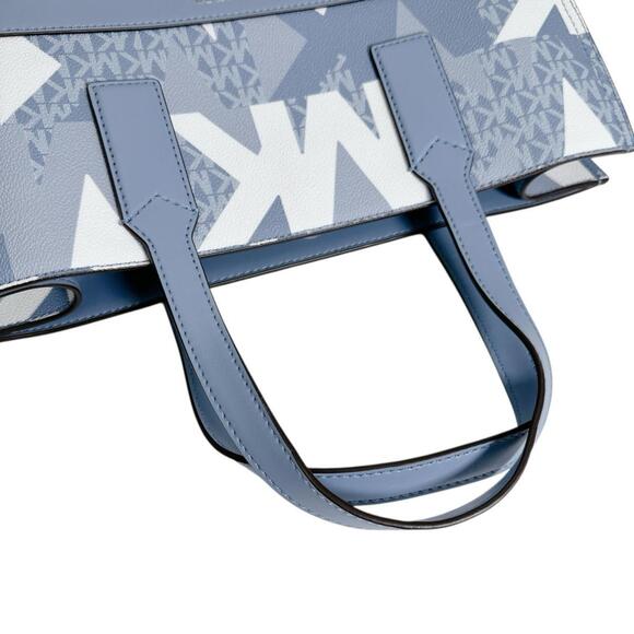 Michael Kors Kenley Leather Shoulder Bag, Blue, 35H1GY9T3T - Picture 9 of 12